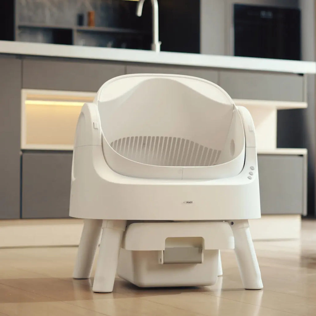 Open Top Automatic Self Cleaning Litter Box for Multiple Cats