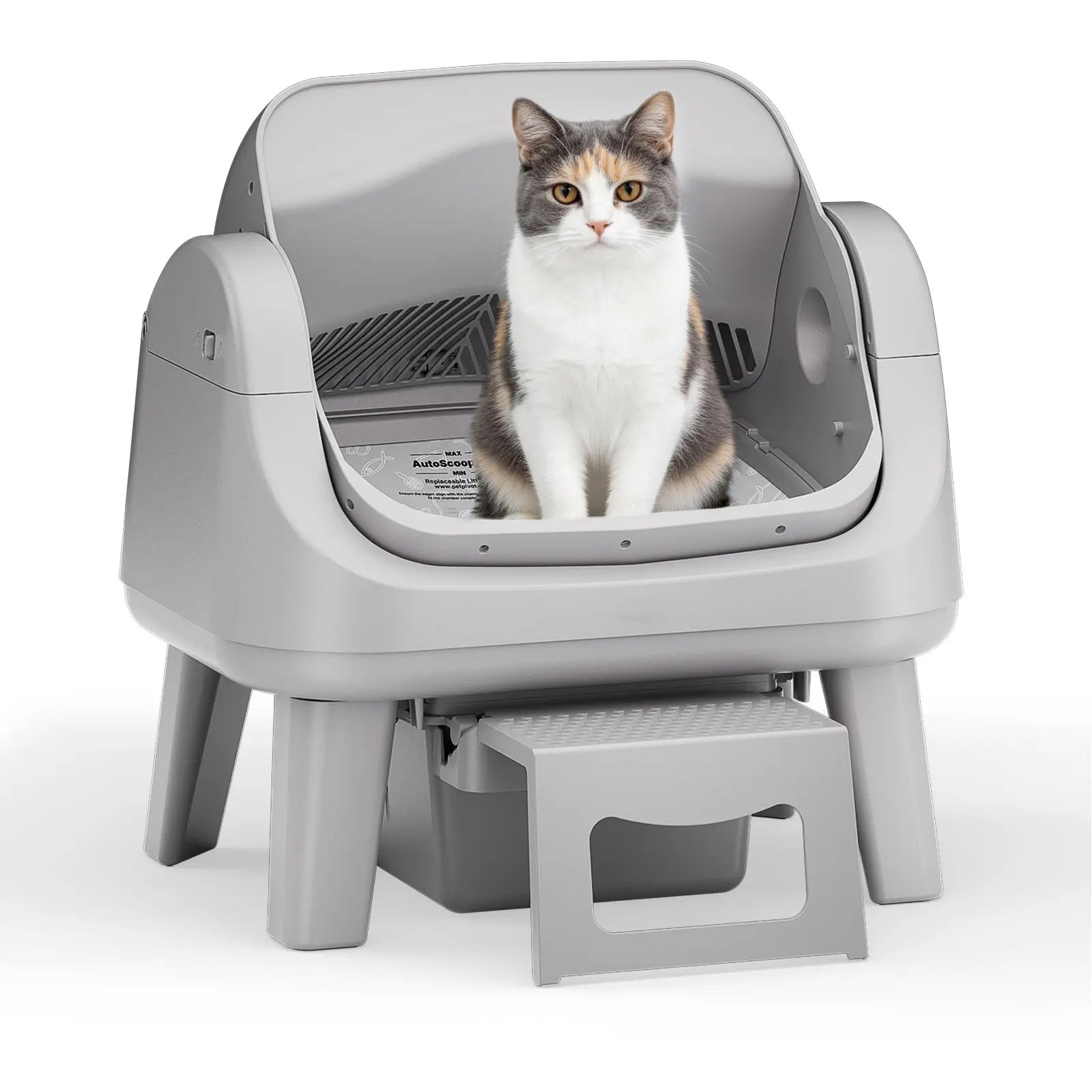 Auto Scooper Open-Top Self-Cleaning Cat Litter Box