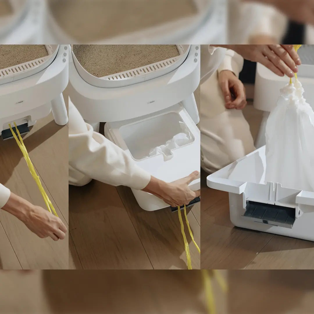 Open Top Automatic Self Cleaning Litter Box for Multiple Cats
